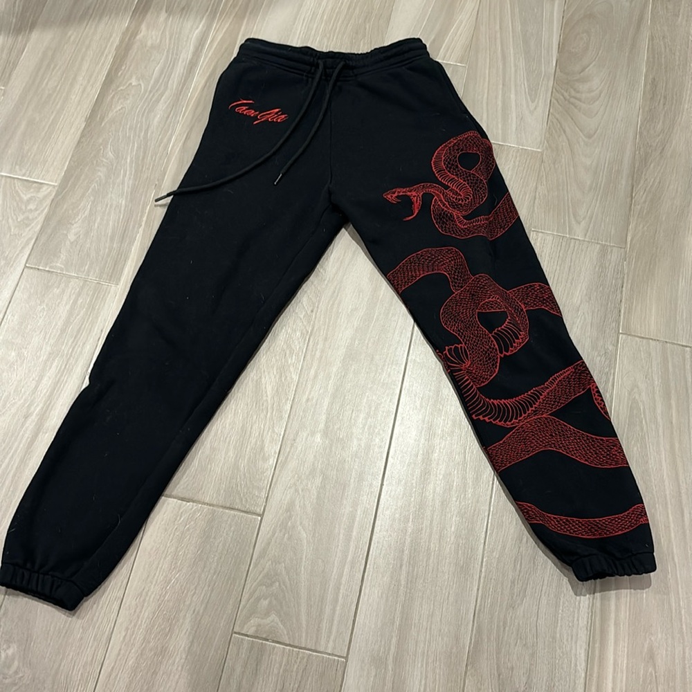 I.AM.GIA black sweatpants with red cobra